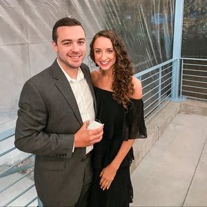 Vici black ruffle midi dress size small